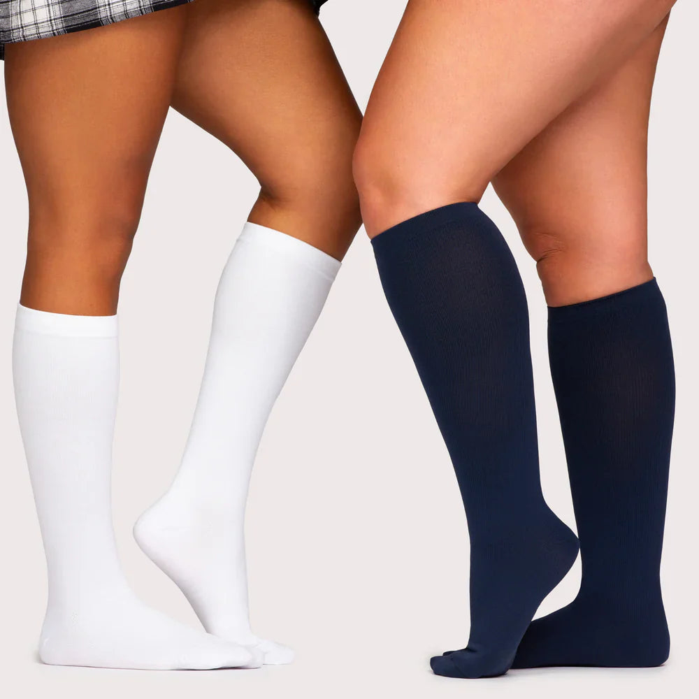 Calze a compressione alta per il sollievo dal dolore