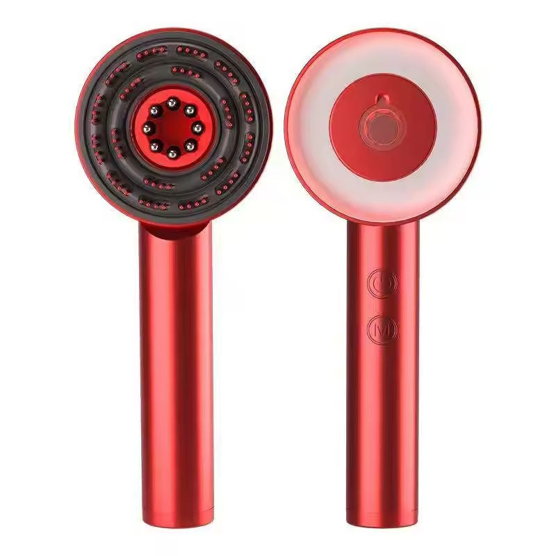 Rødt Lys Hovedbundsmassager med Vibrationsbehandling