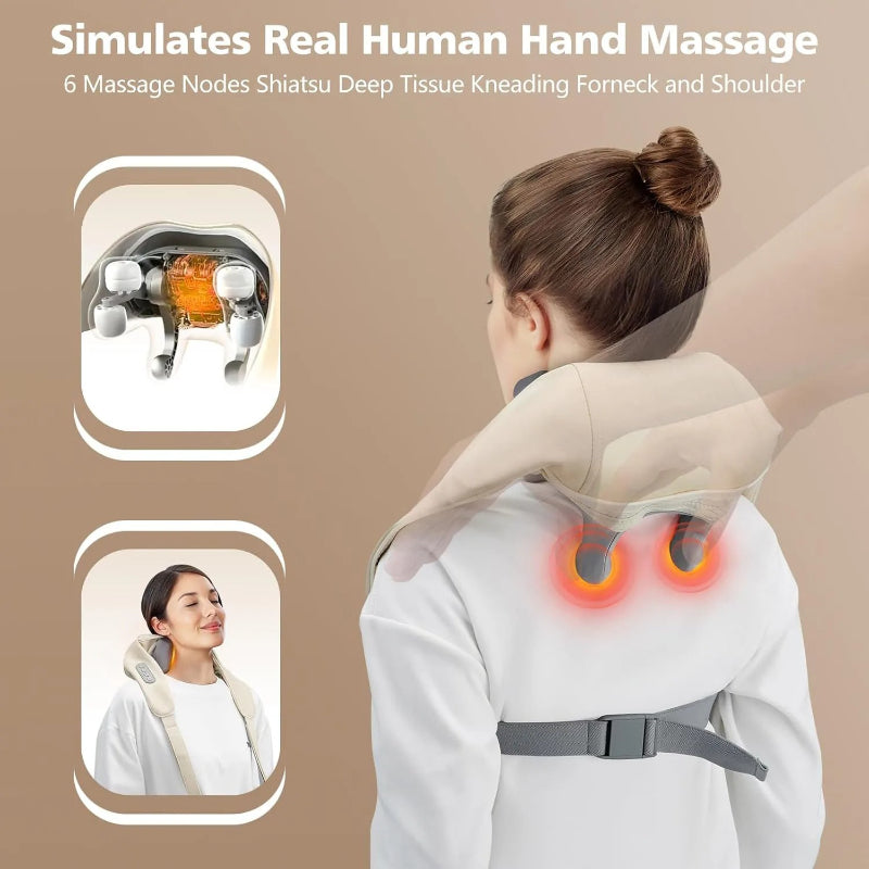 Massaggiatore Shiatsu per Collo e Spalle con Calore