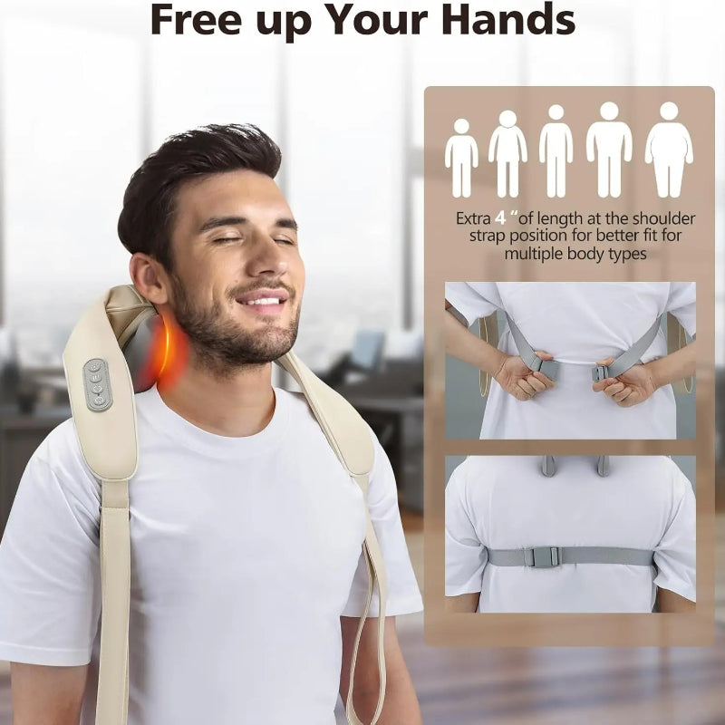 Massaggiatore Shiatsu per Collo e Spalle con Calore
