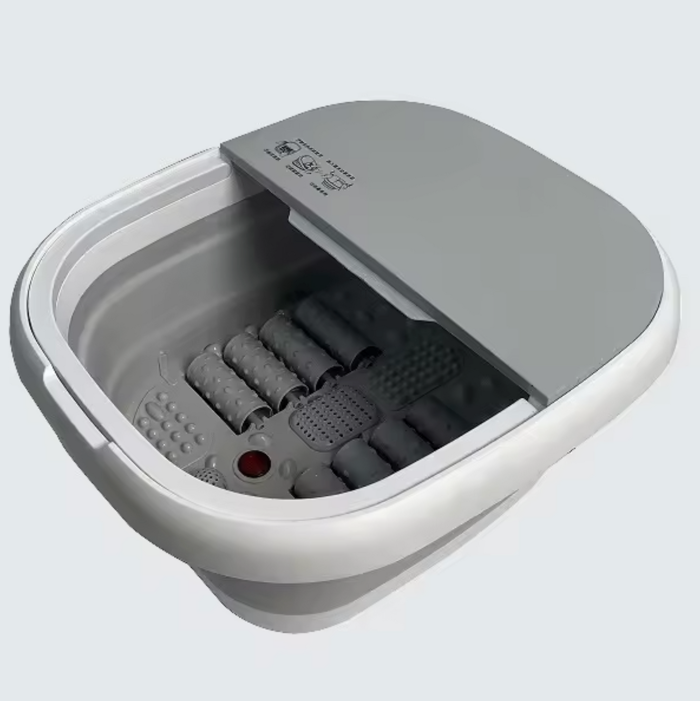 Vasca da pediluvio pieghevole portatile con telecomando