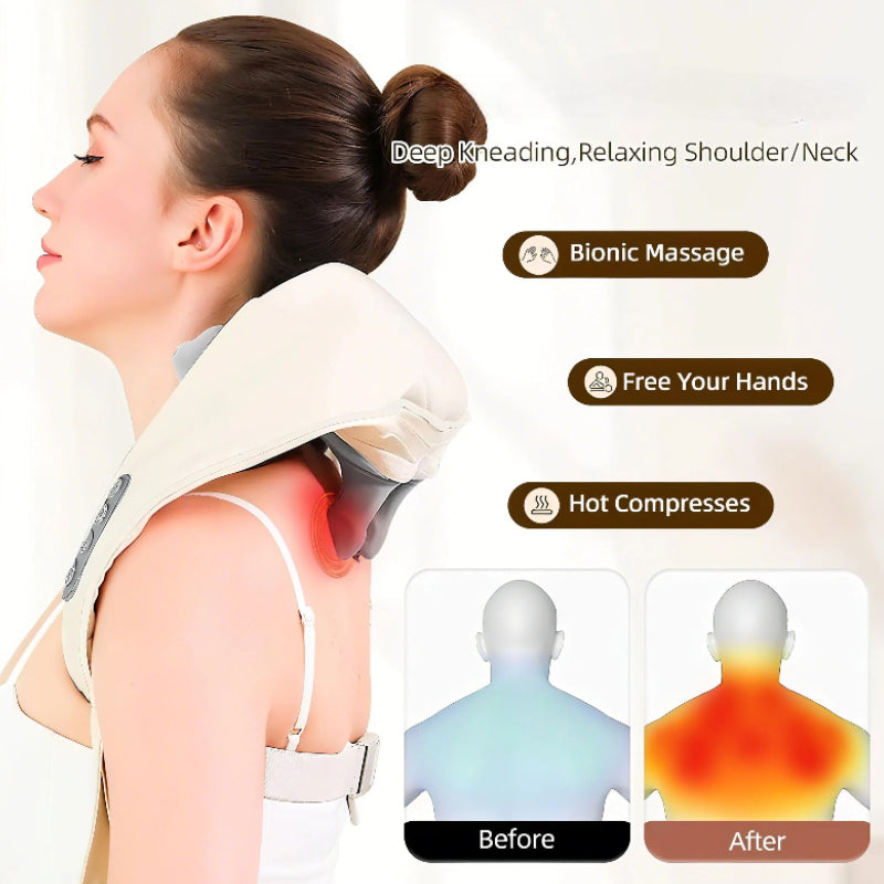 Massaggiatore Shiatsu per Collo e Spalle con Calore