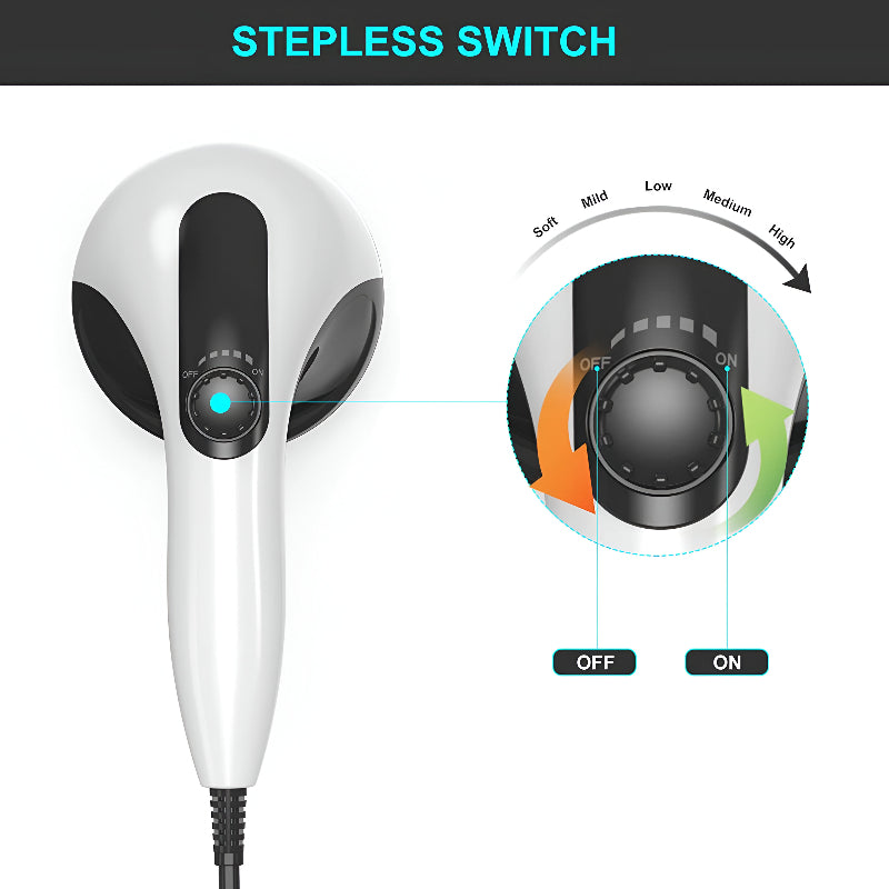 Multi-attachment helkropsmassager