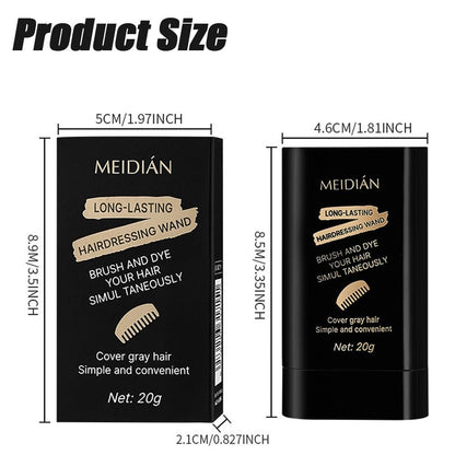 Haarverfstift, bedekt grijs haar snel, langdurige kleuring.