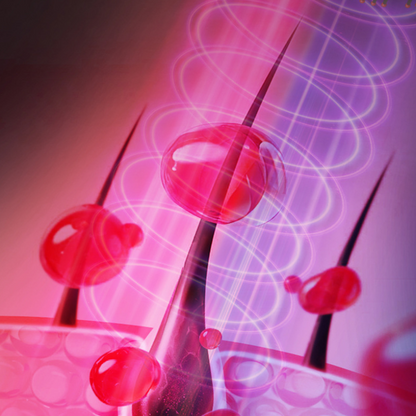 Massaggiatore per cuoio capelluto con luce rossa e terapia a vibrazione