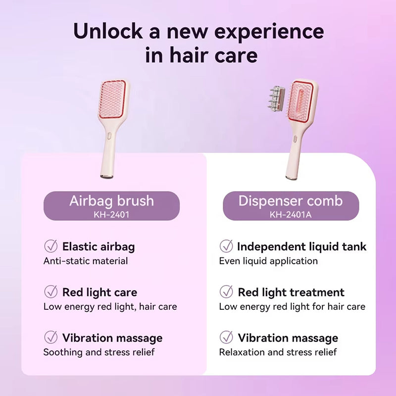 LumaBrush Massaggiatore per Capelli a LED