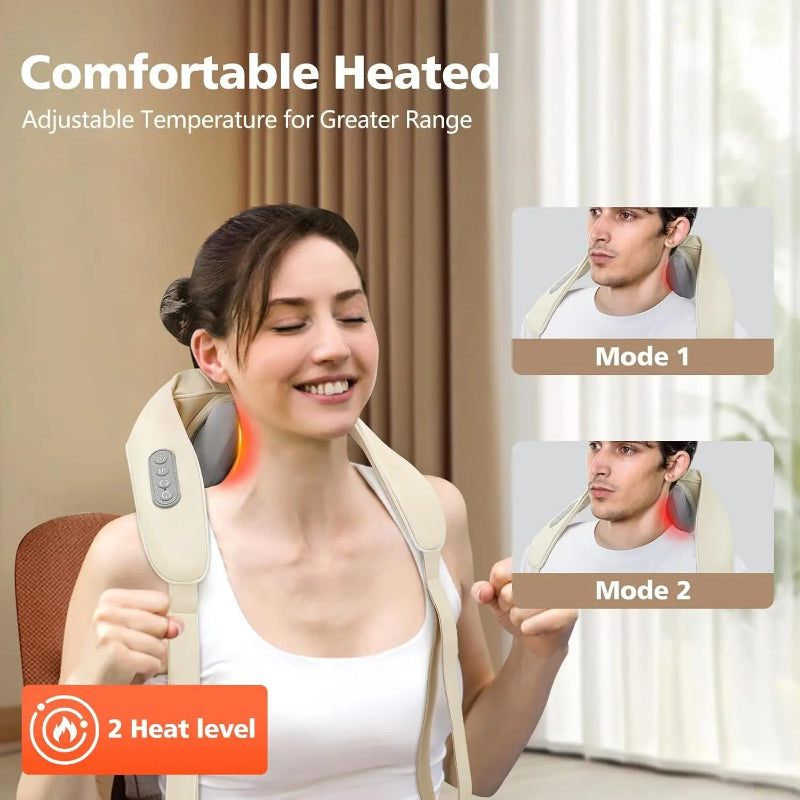 Massaggiatore Shiatsu per Collo e Spalle con Calore