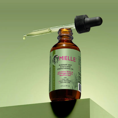 Olio Rinforzante per Cuoio Capelluto e Capelli al Rosmarino e Menta