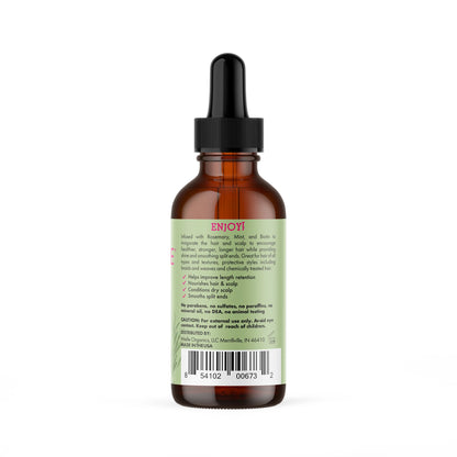 Olio Rinforzante per Cuoio Capelluto e Capelli al Rosmarino e Menta