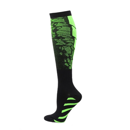 6-pak profesjonalnych sportowych skarpet kompresyjnych, łagodzących zmęczenie mięśni łydek